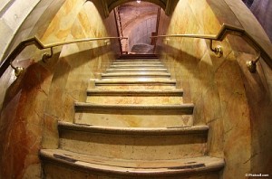 Stairway to Calvary in Holy Sepulchre Church